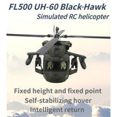 FL500 UH-60 500-Class 2.4G 6CH Scale RC Helicopter Model with FLISHRC L7 Flight Controller, 4-Mode Positioning GPS, Realistic Cockpit (RTF Version)